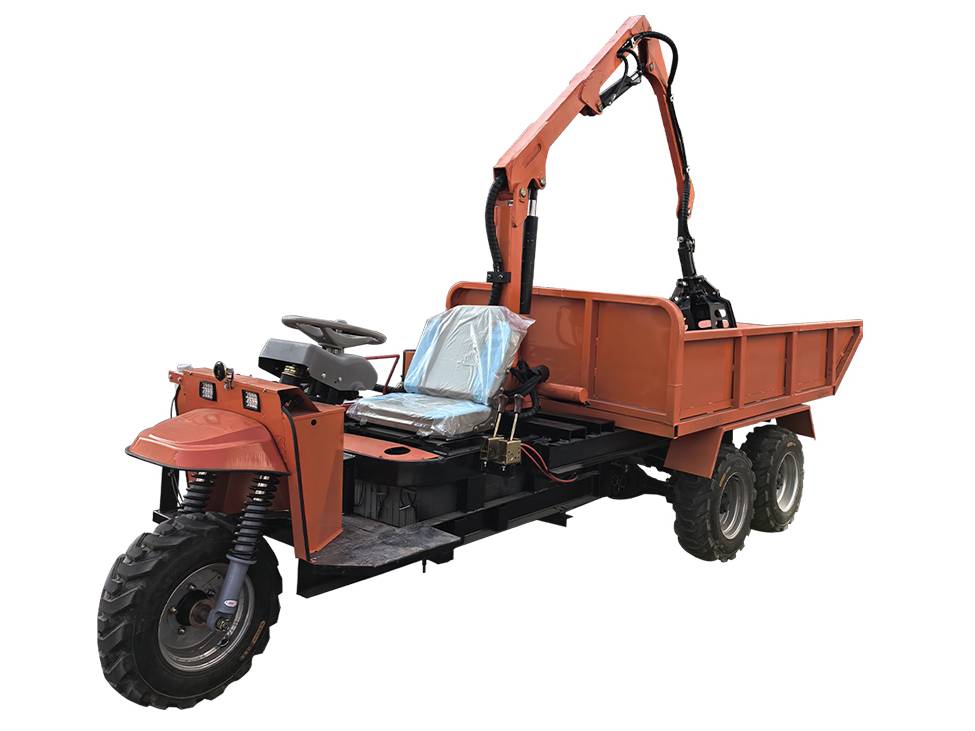 纯电动棕榈果抓具运输车